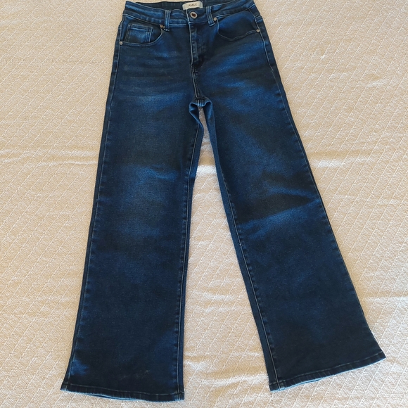 Dark Indigo Women's Flare Jeans - Picture 2 of 5